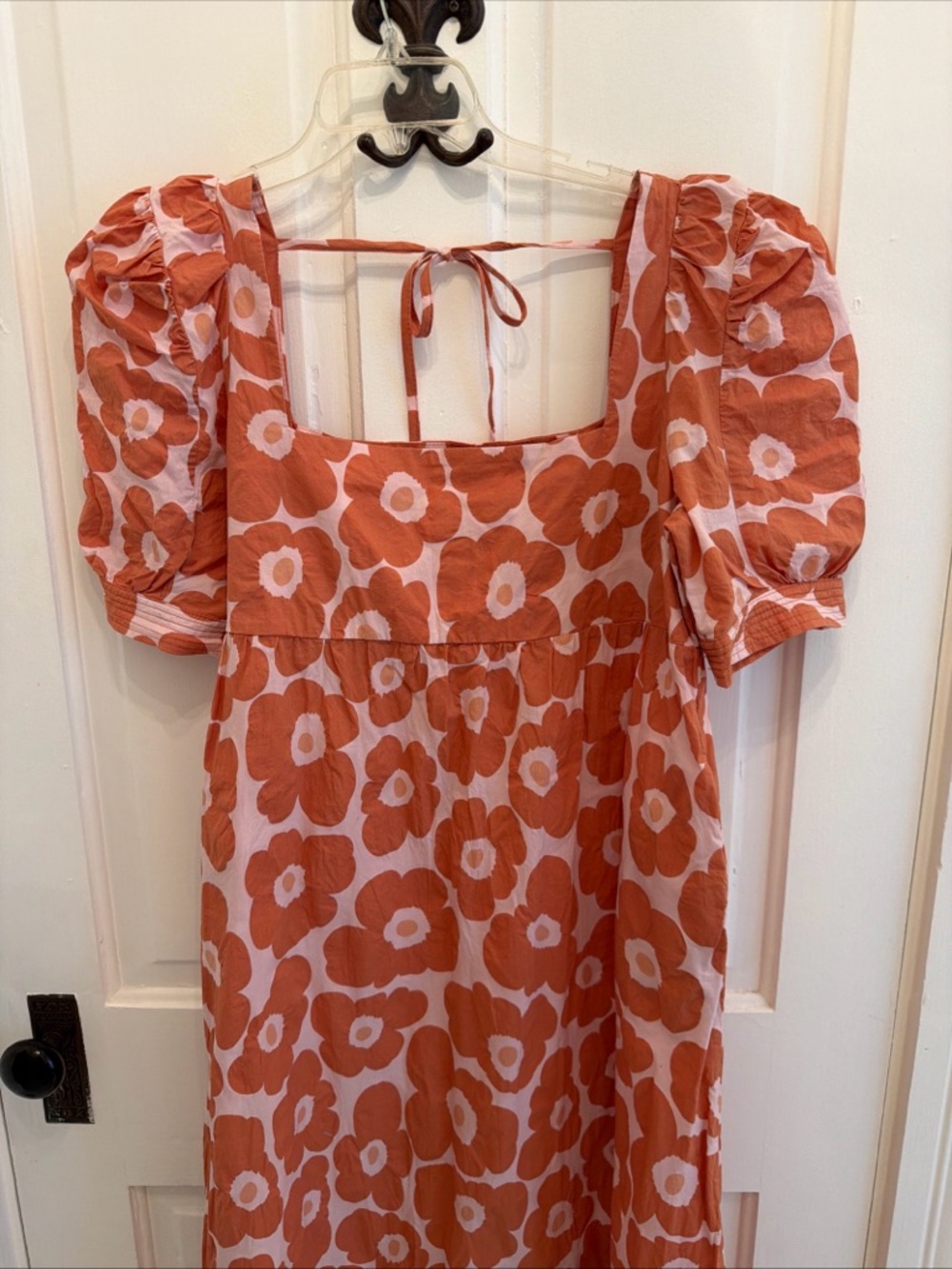 Jacquie The Label Floral Maxi Dress Size Medium Coral & Pink - Picture 3 of 7
